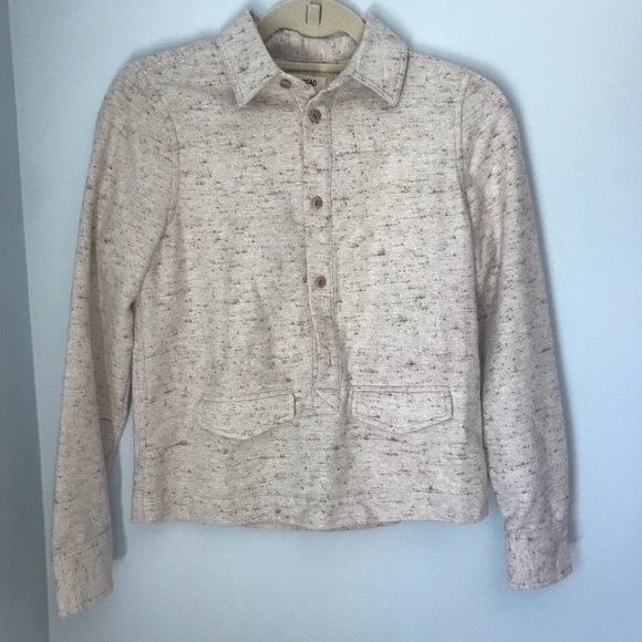 Madewell Cream Button-Up Shirt XXS - Picture 5 of 7